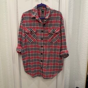 Wild Fable Red and Gray Flannel Shirt